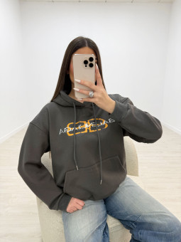 SUDADERA BALEN GRIS OSCURO